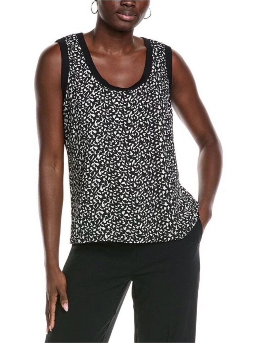 CAbi Printed Daydream Sleeveless Blouse Top NWT